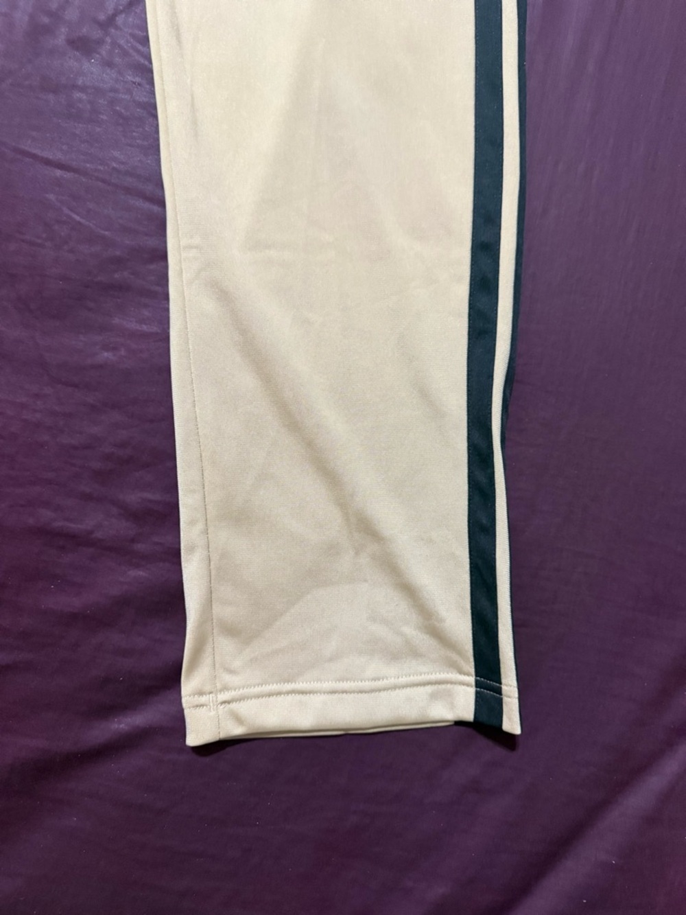 ADIDAS Men's OPEN HEM BOTTOM Tricot Track Pants Warm Sandstone JX5510 Sz XL, 2XL - Picture 7 of 9